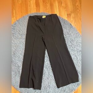 Cinq A Sept Black Slinky Wide Leg Cropped Pants Size 12